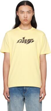 Dime Mens Small Cloud Cream Disco Short Sleeve Graphic T-Shirt Streetwear V4-7